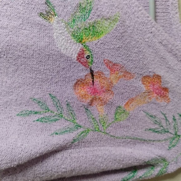 Northern Isles Vintage Hummingbird Cardigan Sweater - Picture 5 of 11